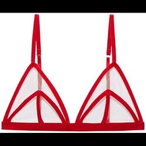 COPY - Fenty Red velvet triangle bralette NWT siz…